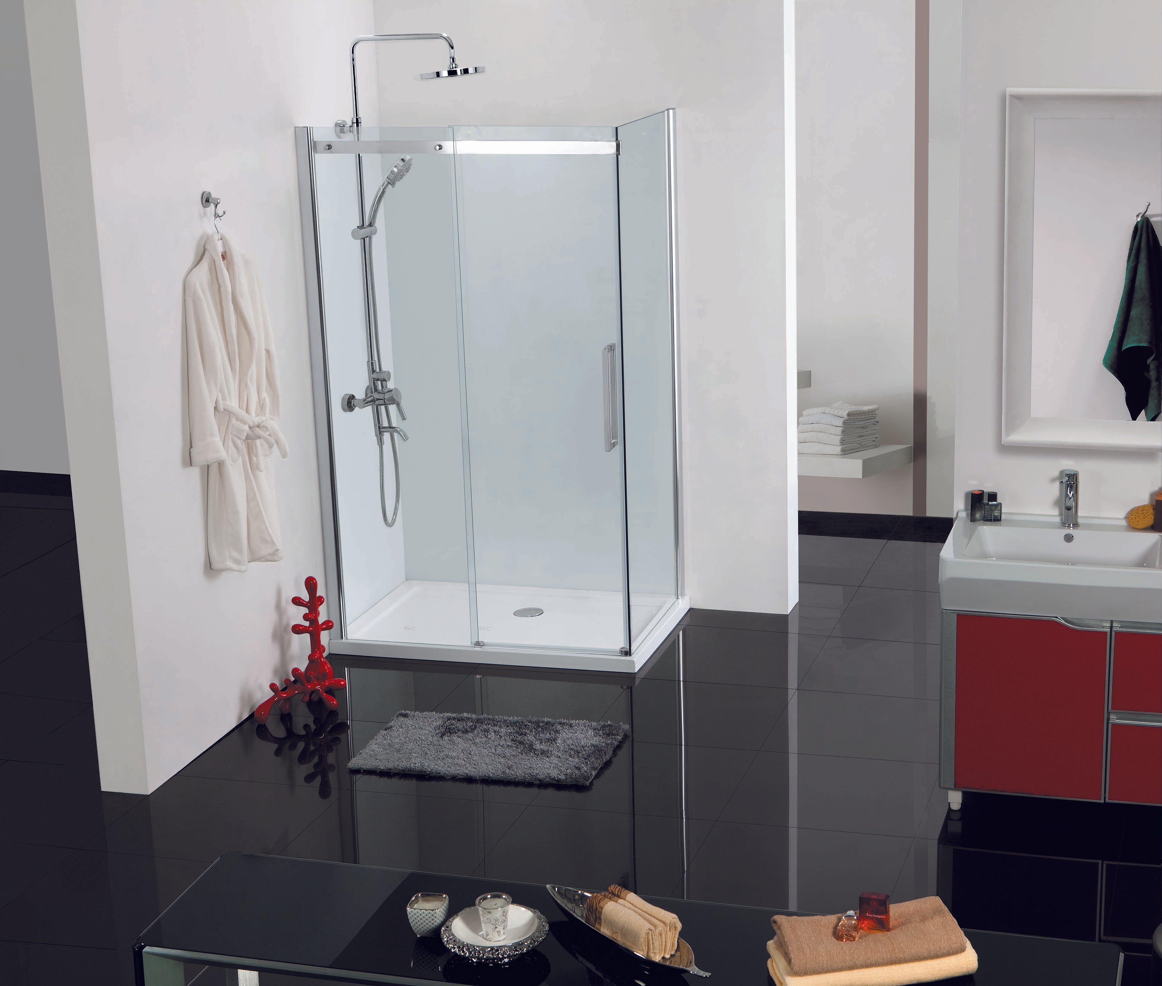 Sanotechnik ELEGANCE Schiebetür, Chrom Sanotechnik