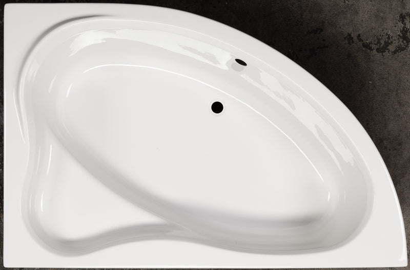 Sanotechnik RAB Eckbadewanne Sanotechnik, Füllmenge 135L, 150x98x40cm, Eckbadewanne, Rechts