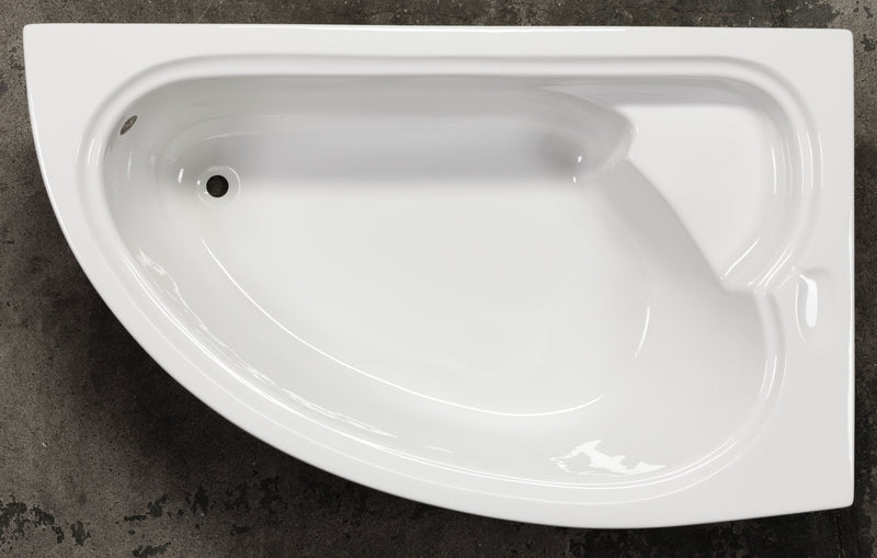 Sanotechnik LIVERPOOL Eckbadewanne Sanotechnik, Sitzfläche, Füllmenge 155L, 165x95x45,5cm