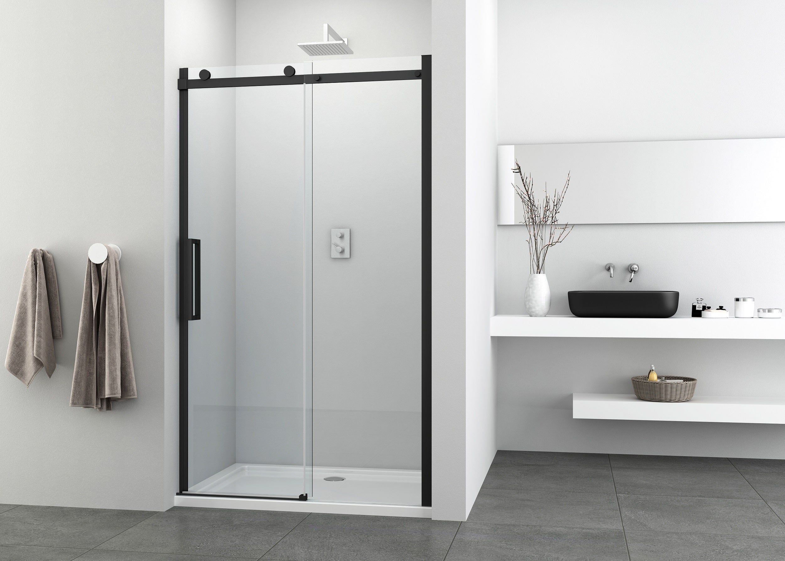 Sanotechnik ELITE BLACK Schiebetür Sanotechnik