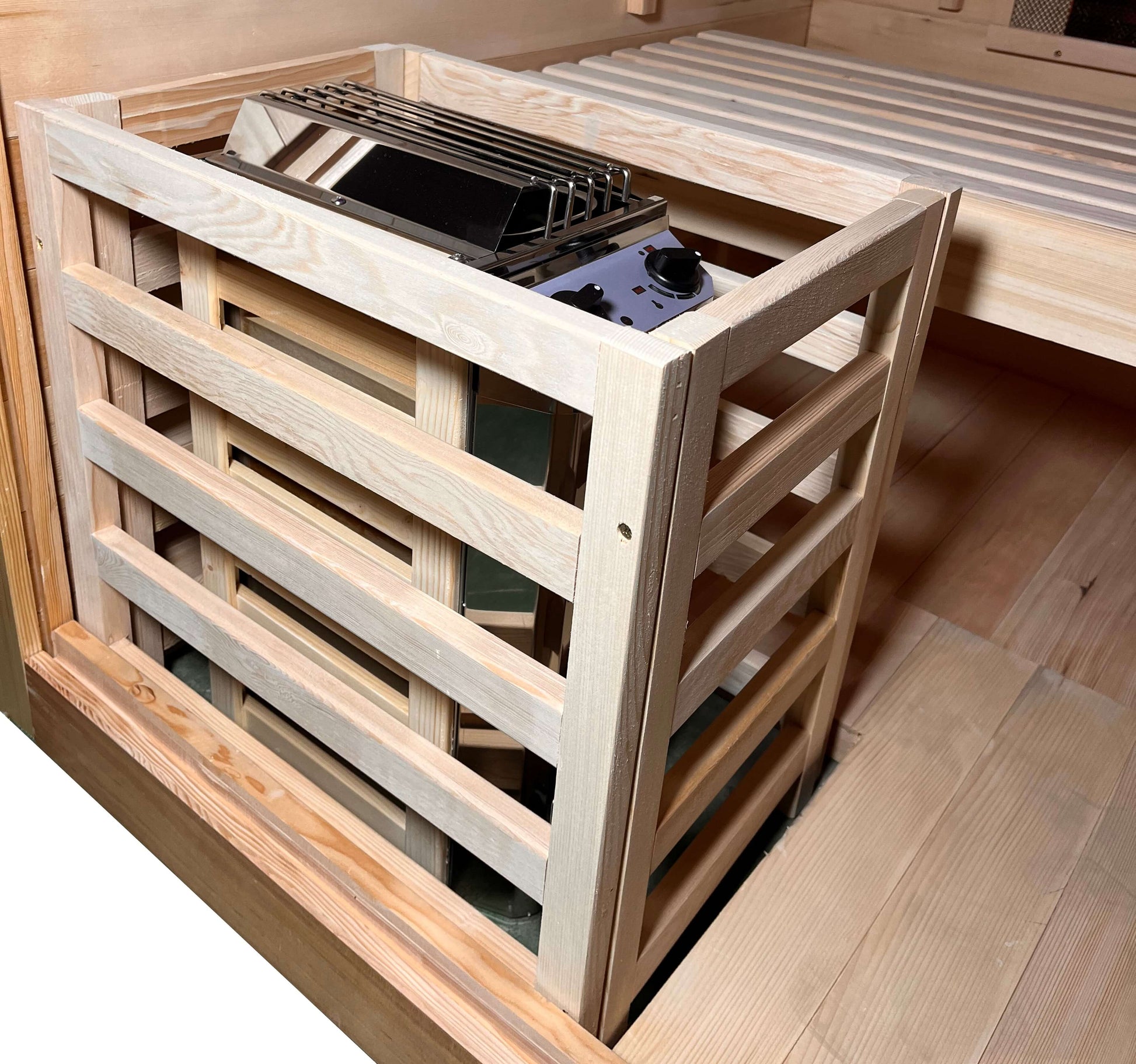 Infrarotkabine & Sauna TWINCOMBI - Ansicht der Ausstattung: Saunaofen 2