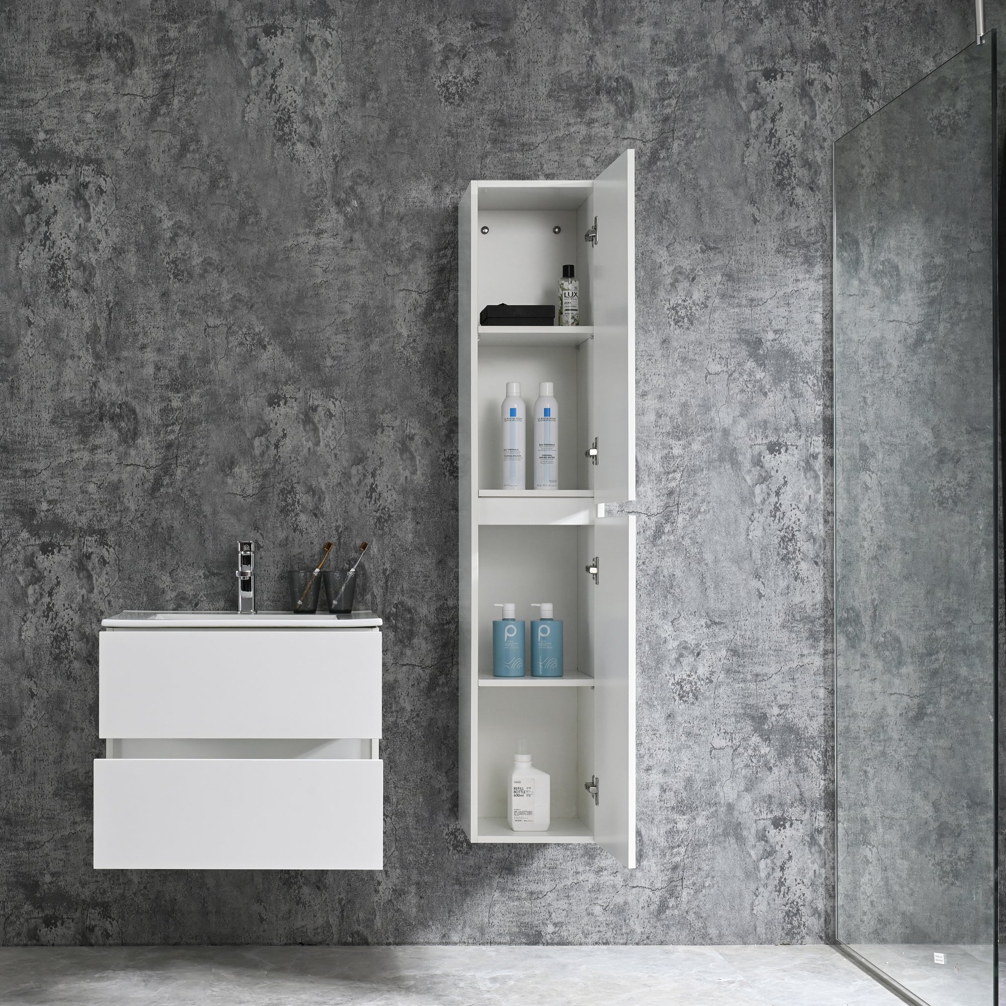 Badezimmer Hochschrank CORBO Sanotechnik