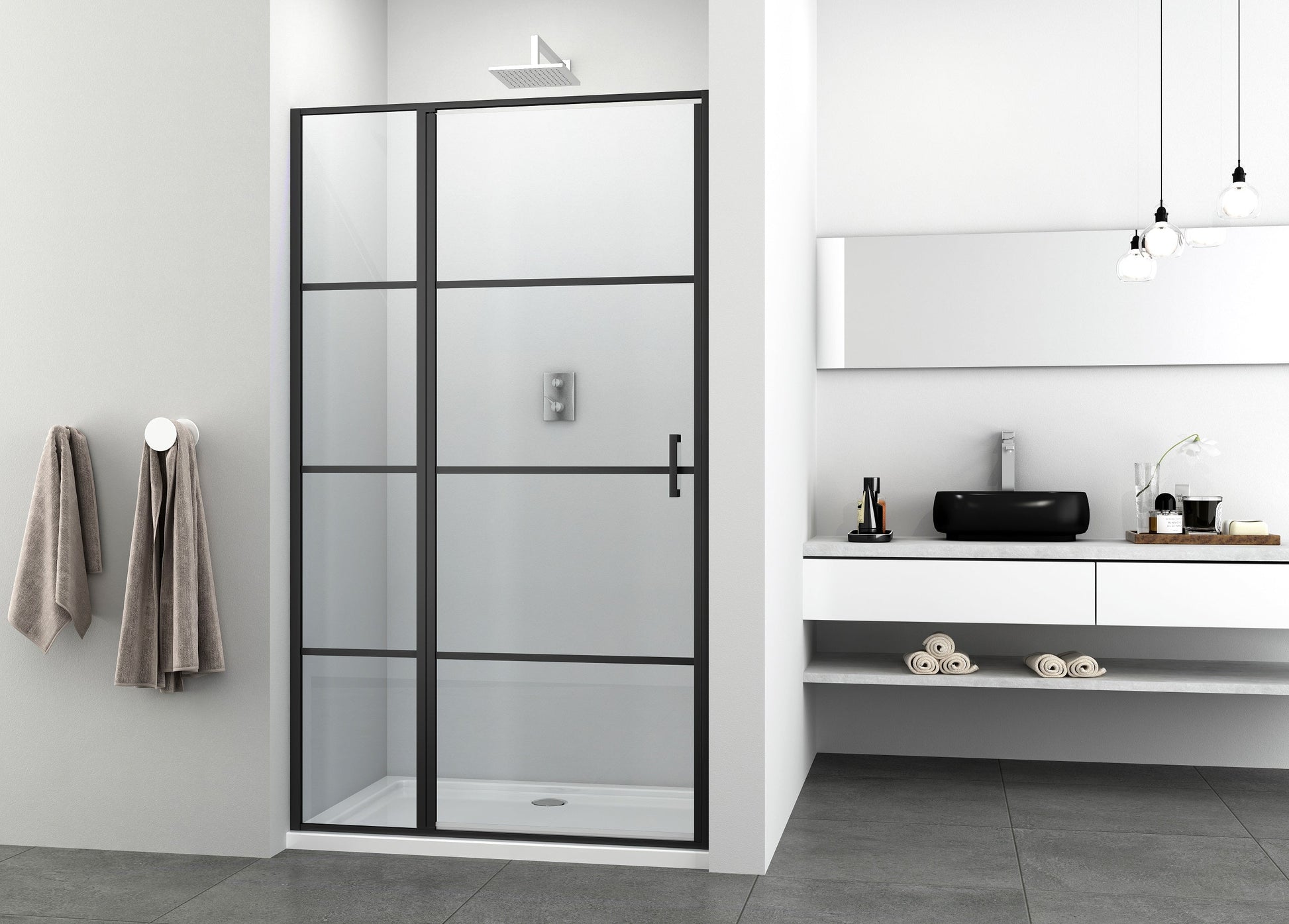 Sanotechnik ELITE BLACK Schwingtür Sanotechnik