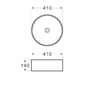 Sanotechnik Keramik Aufbauwaschtisch, Mattschwarz Sanotechnik
