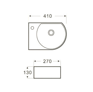 Sanotechnik Keramik Aufbauwaschtisch Sanotechnik