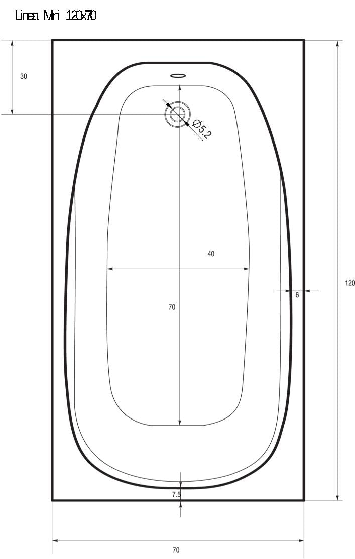 Sanotechnik LINEA Badewanne Sanotechnik