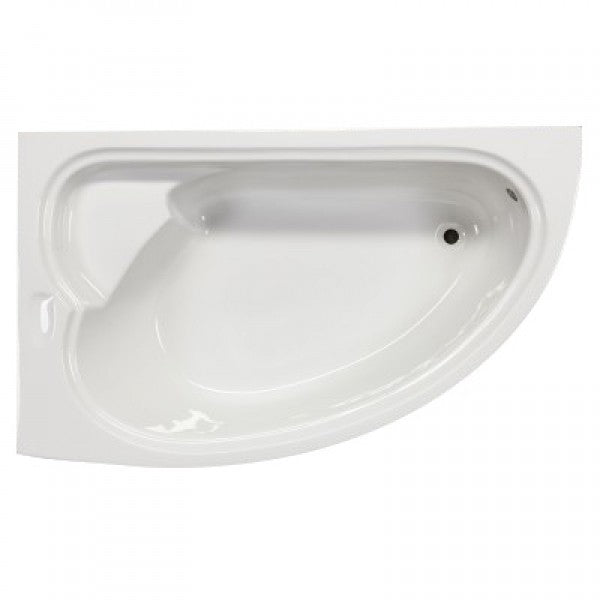 Sanotechnik LONDON Eckbadewanne Sanotechnik, Sitzfläche, Füllmege 155L, 165x95x45,5 cm