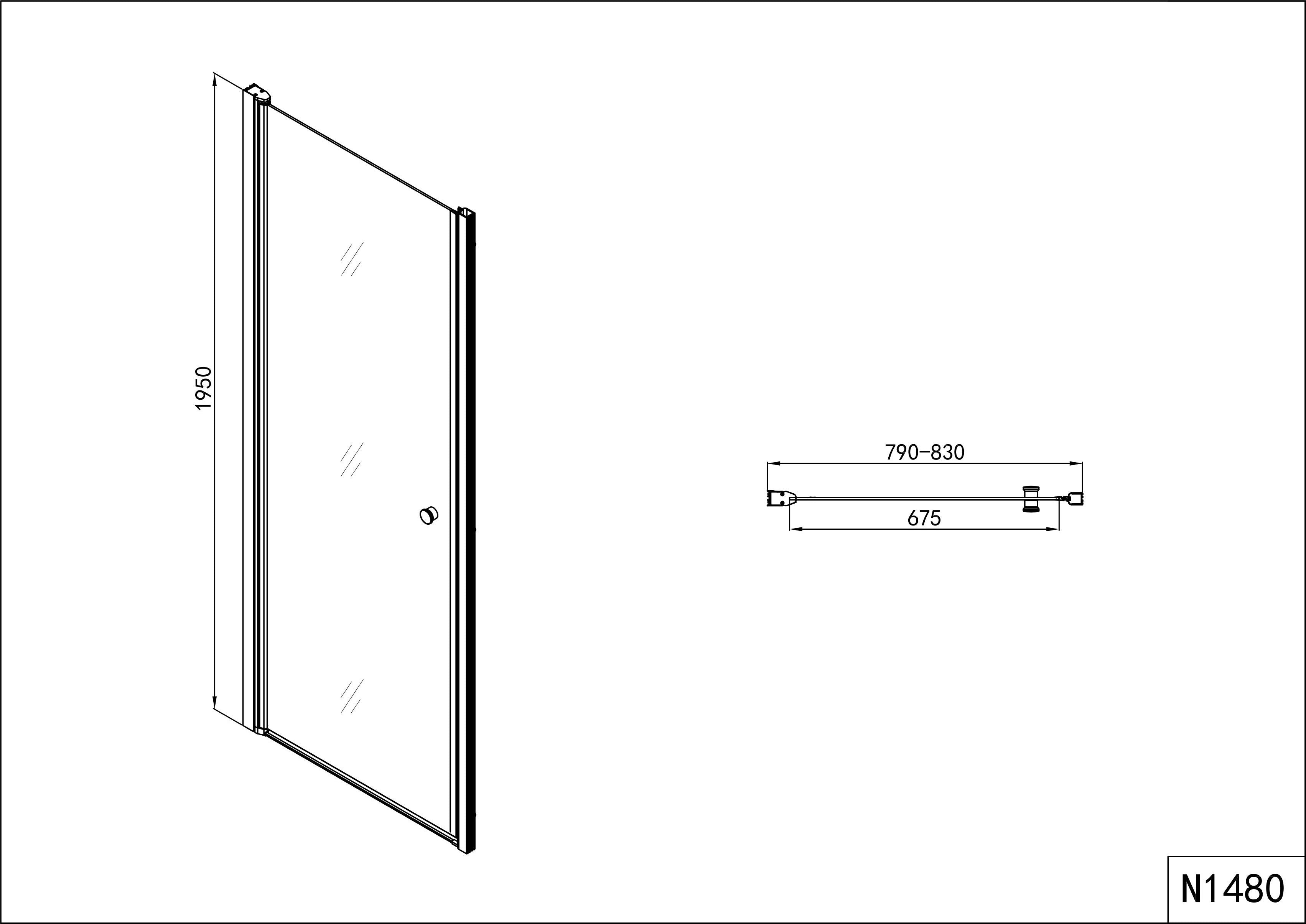 Sanotechnik ELEANGANCE Schwingtür Sanotechnik