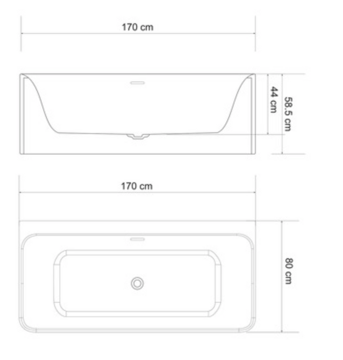 Sanotechnik PARIS Badewanne - freistehend Sanotechnik