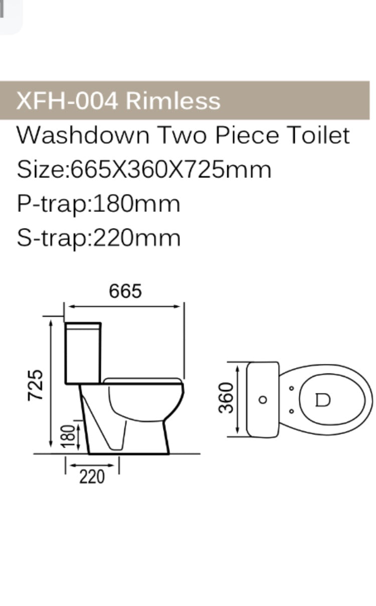 Sanotechnik ROMA Monoblock-WC inkl. WC-Sitz Sanotechnik