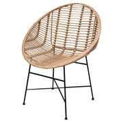 Rattan Stuhl im Korb Design Bauprofi