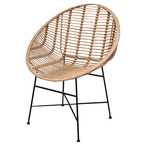 Rattan Stuhl im Korb Design Bauprofi