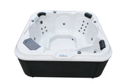 Sanotechnik Whirlpool Tirol mit 28 Massagedüsen für 6 Personen mit Bluetooth Audio System und LED Beleuchtung