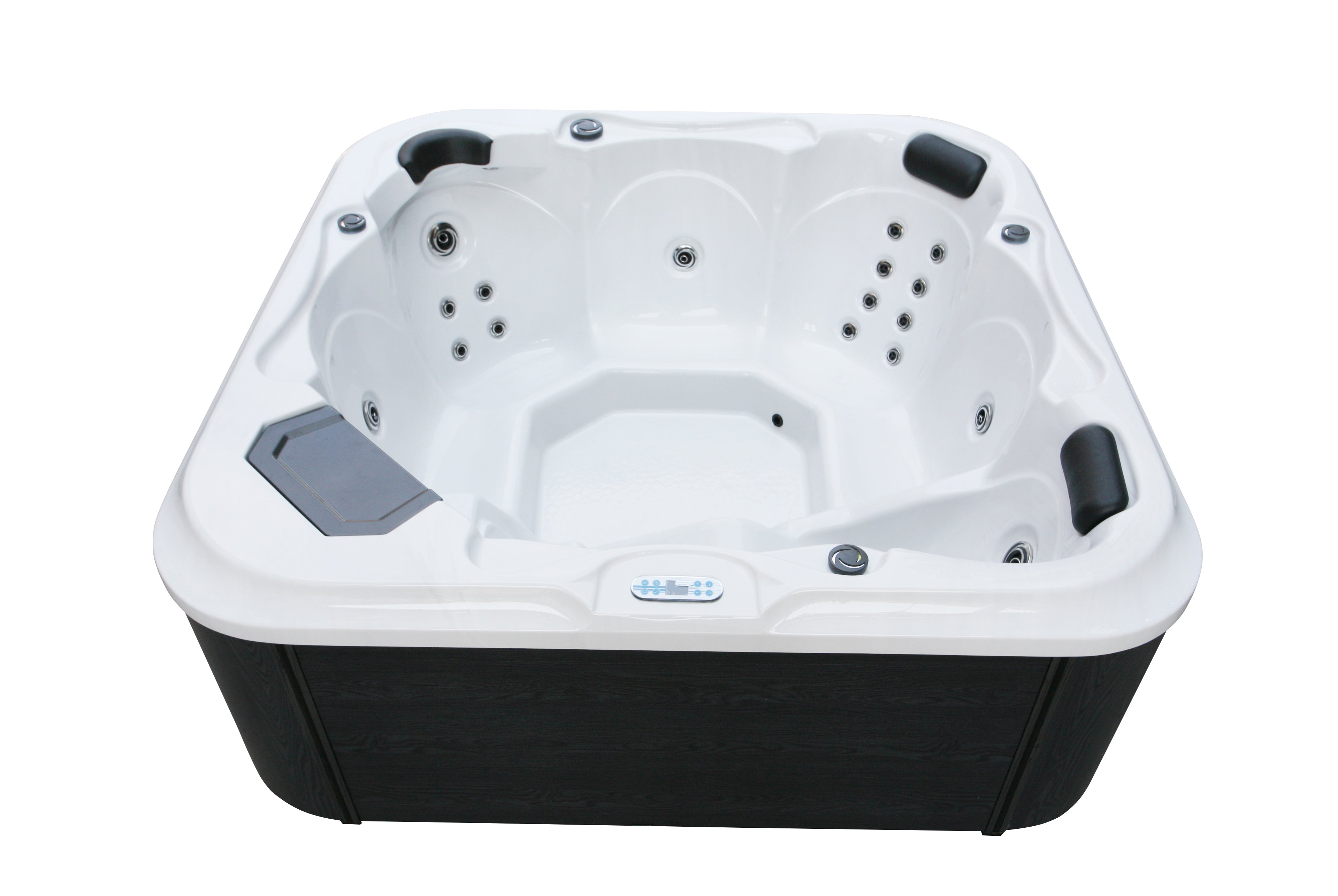 Sanotechnik Whirlpool Tirol mit 28 Massagedüsen für 6 Personen mit Bluetooth Audio System und LED Beleuchtung