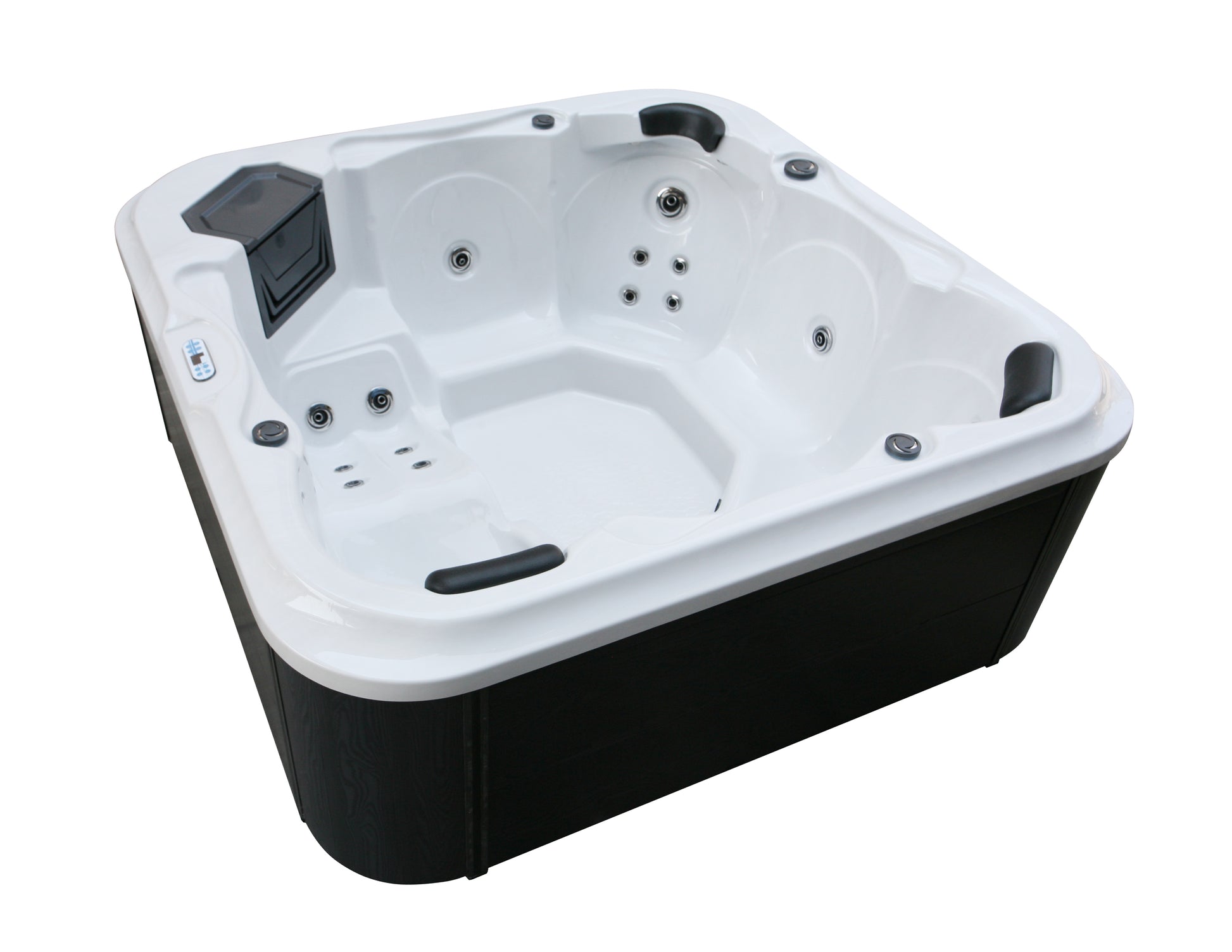Sanotechnik Whirlpool Tirol mit 28 Massagedüsen für 6 Personen mit Bluetooth Audio System und LED Beleuchtung