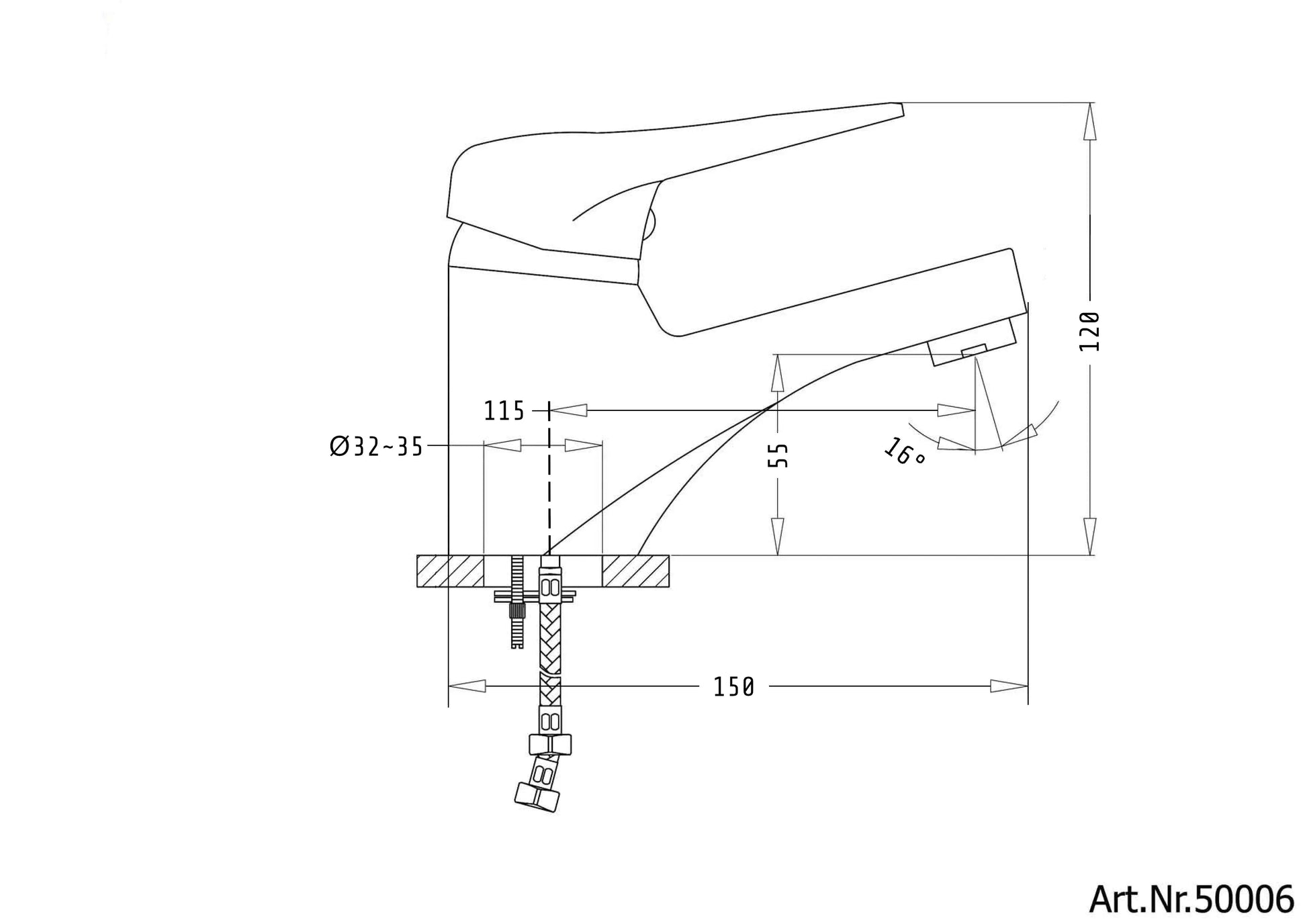 Sanotechnik SANOREKORD Waschbecken Armatur Sanotechnik