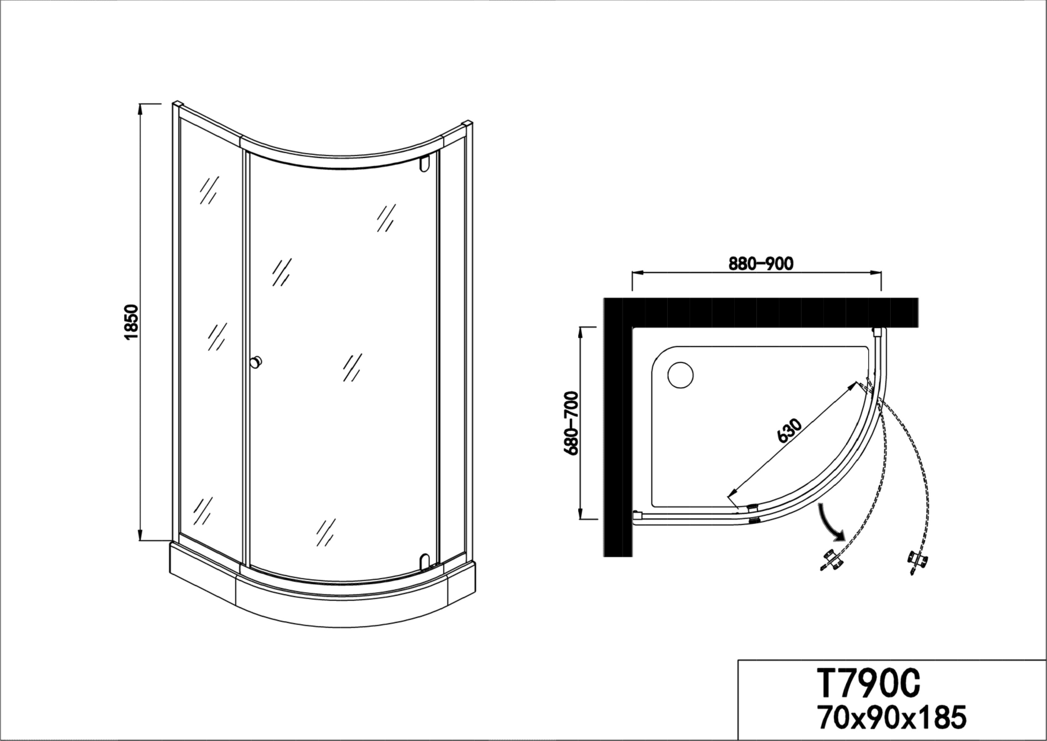 Sanotechnik T790C Rundduschkabine Sanotechnik