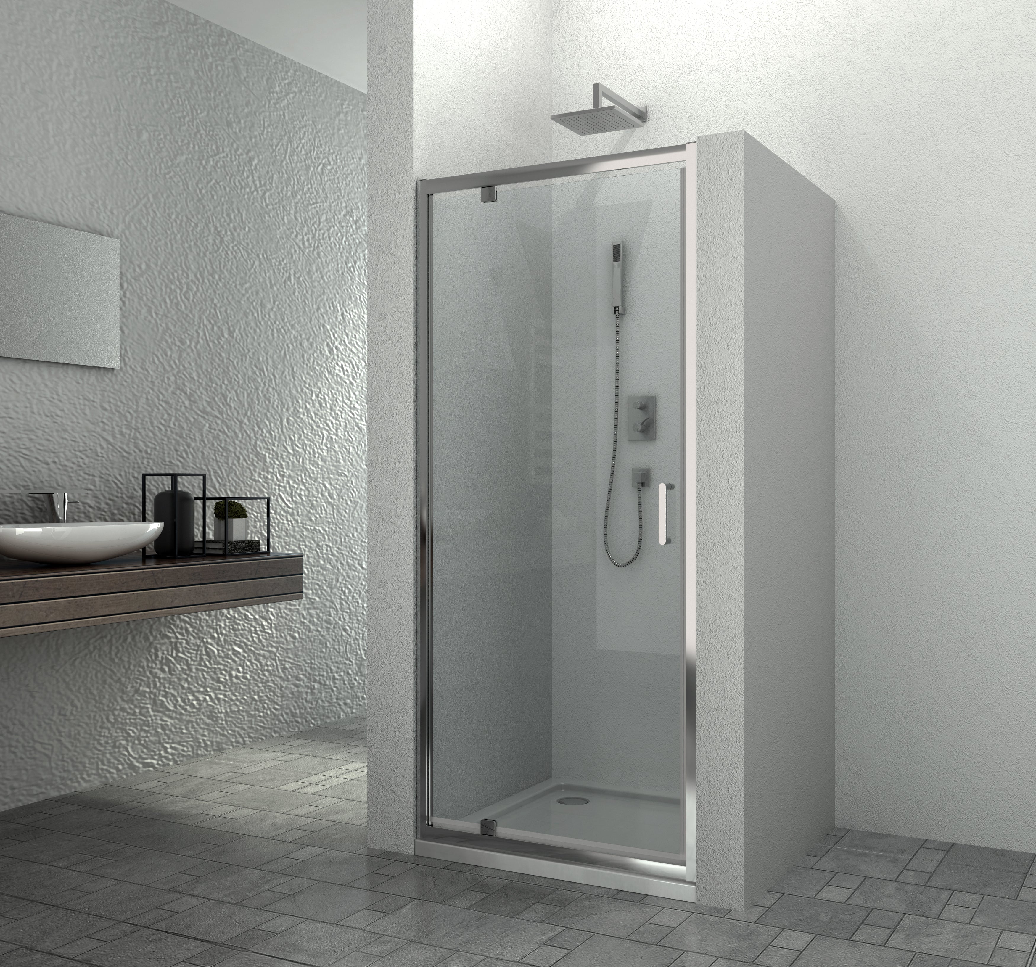 Sanotechnik ELITE CHROM Schwenktür Sanotechnik