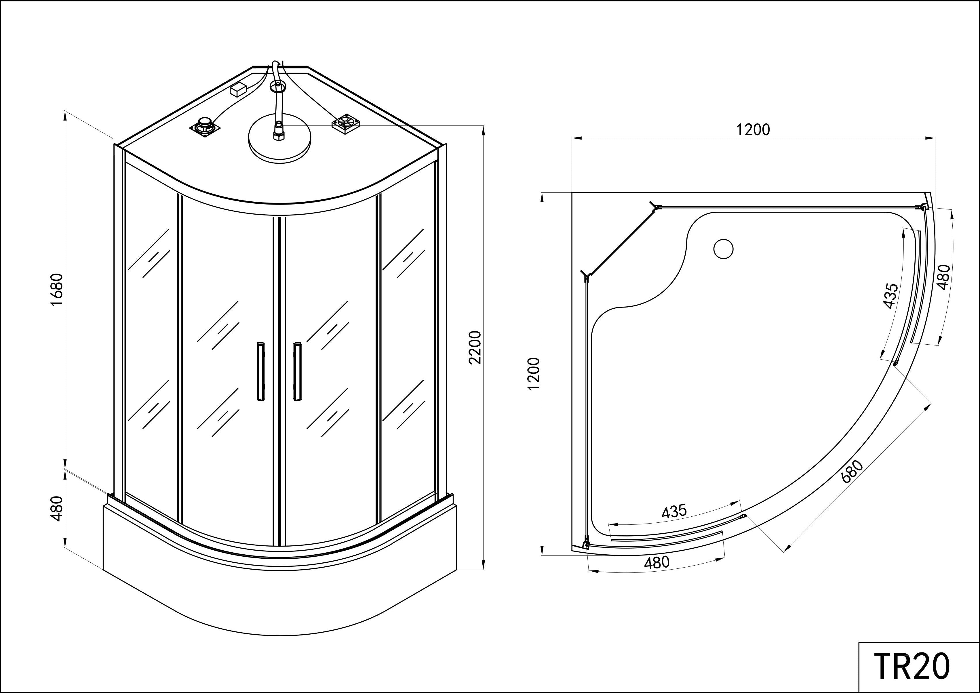 Sanotechnik SALSA Komplettduschkabine Sanotechnik