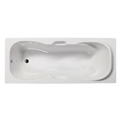 Sanotechnik FIJI Badewanne Sanotechnik, Füllmenge 130L, 170x75x42cm, Körperformwanne, Abfluss Rand