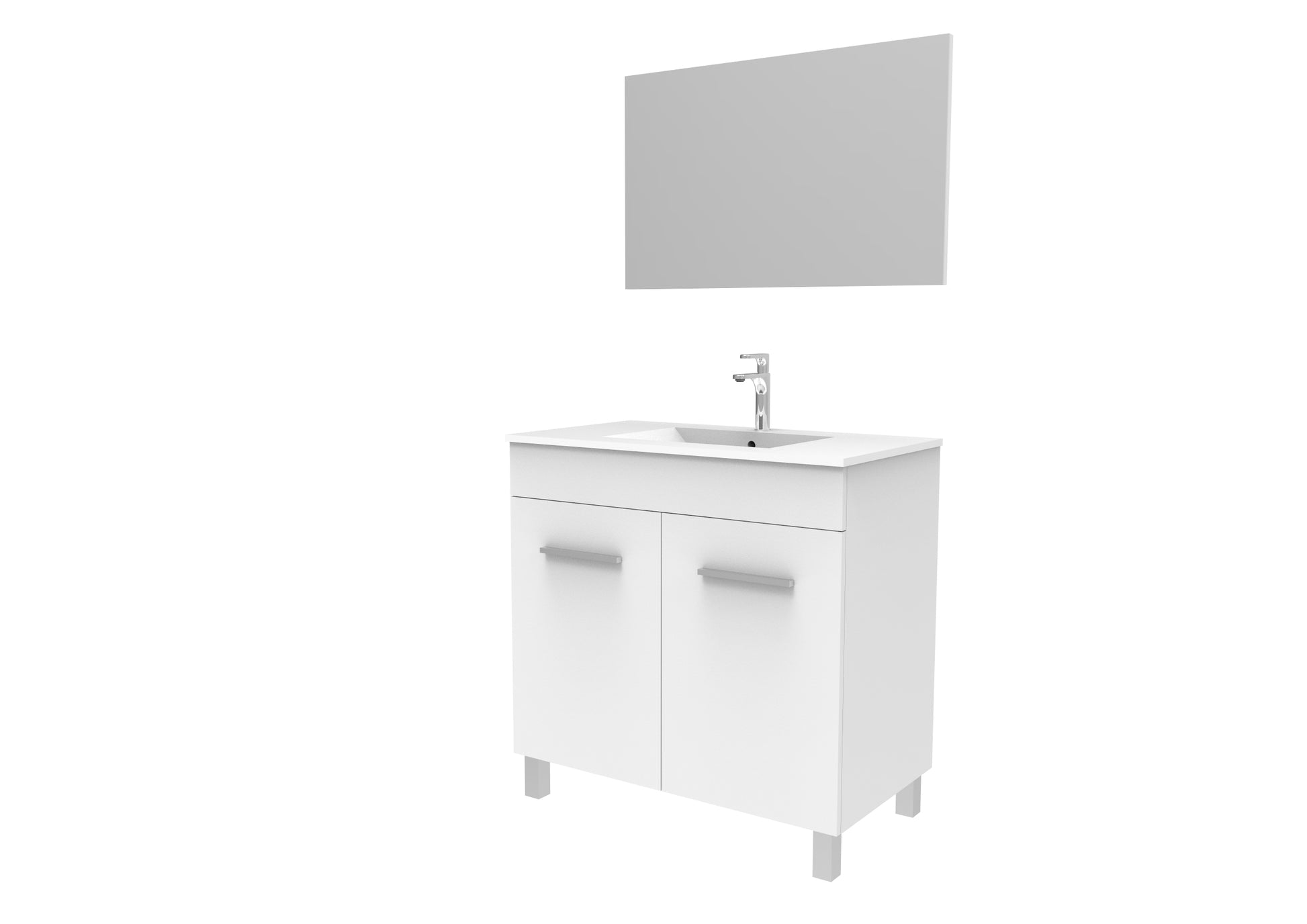 Sanotechnik FRESH Weiß - Bademöbel Set Sanotechnik