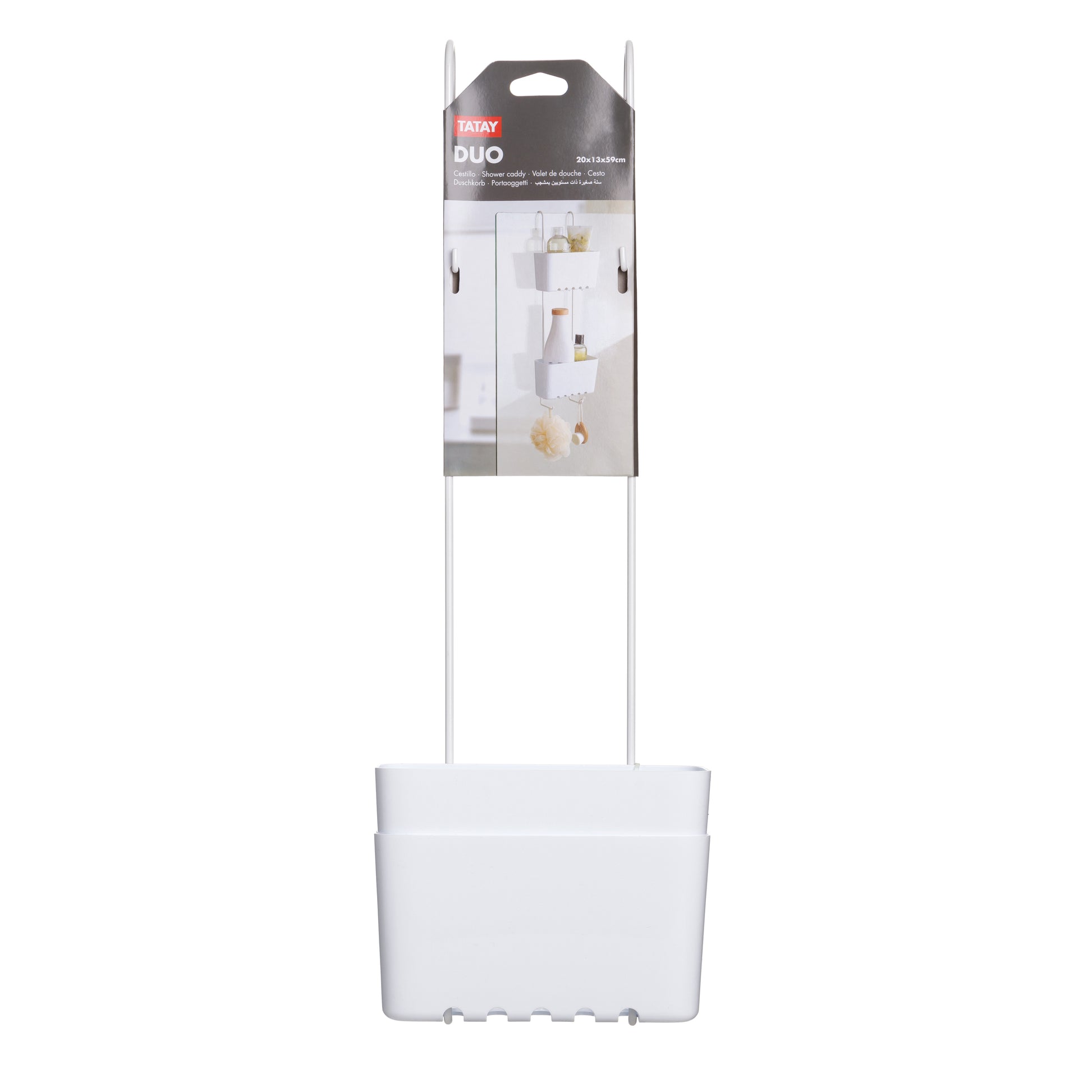 Tatay Etagen Duschkorb, Weiß Tatay