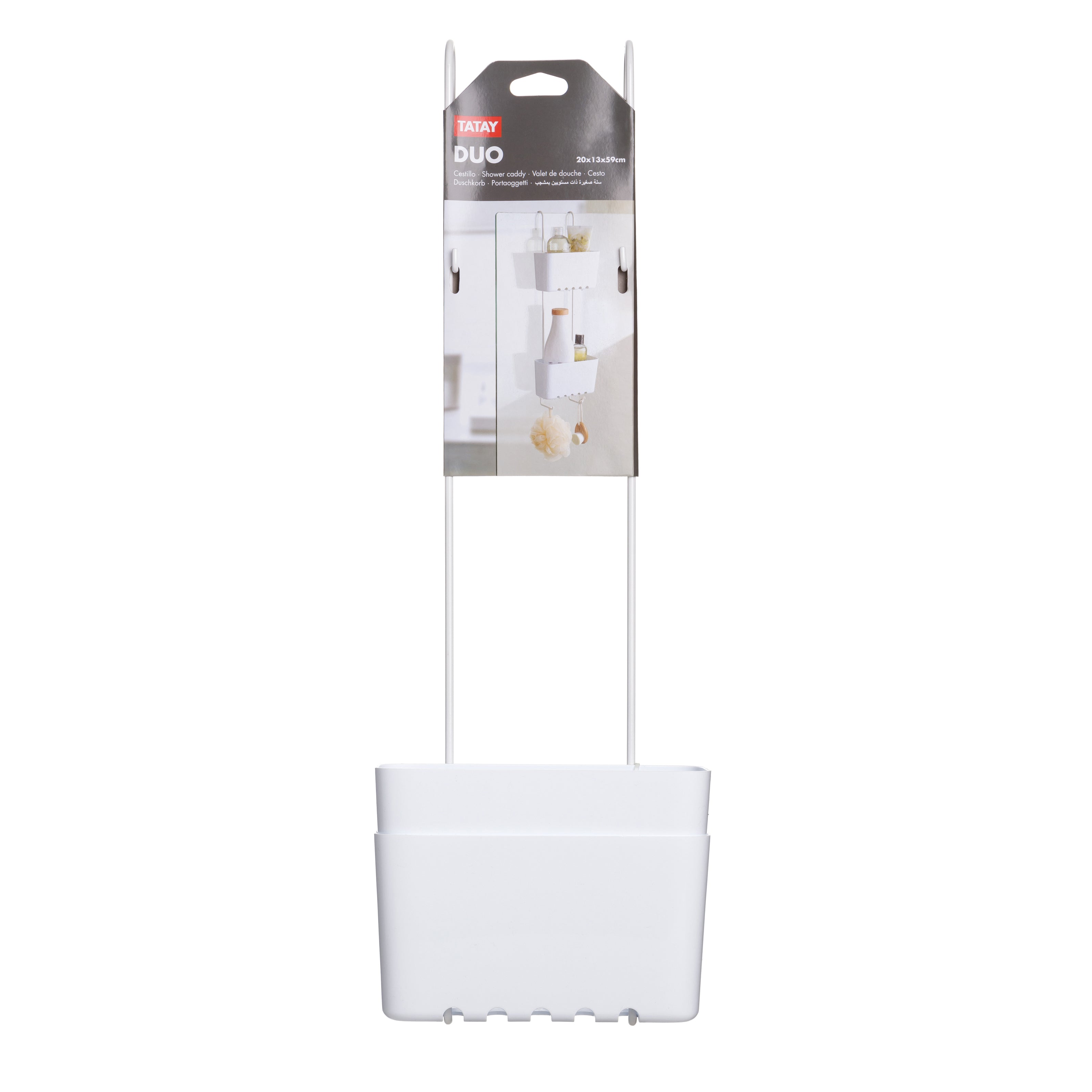 Tatay Etagen Duschkorb, Weiß Tatay