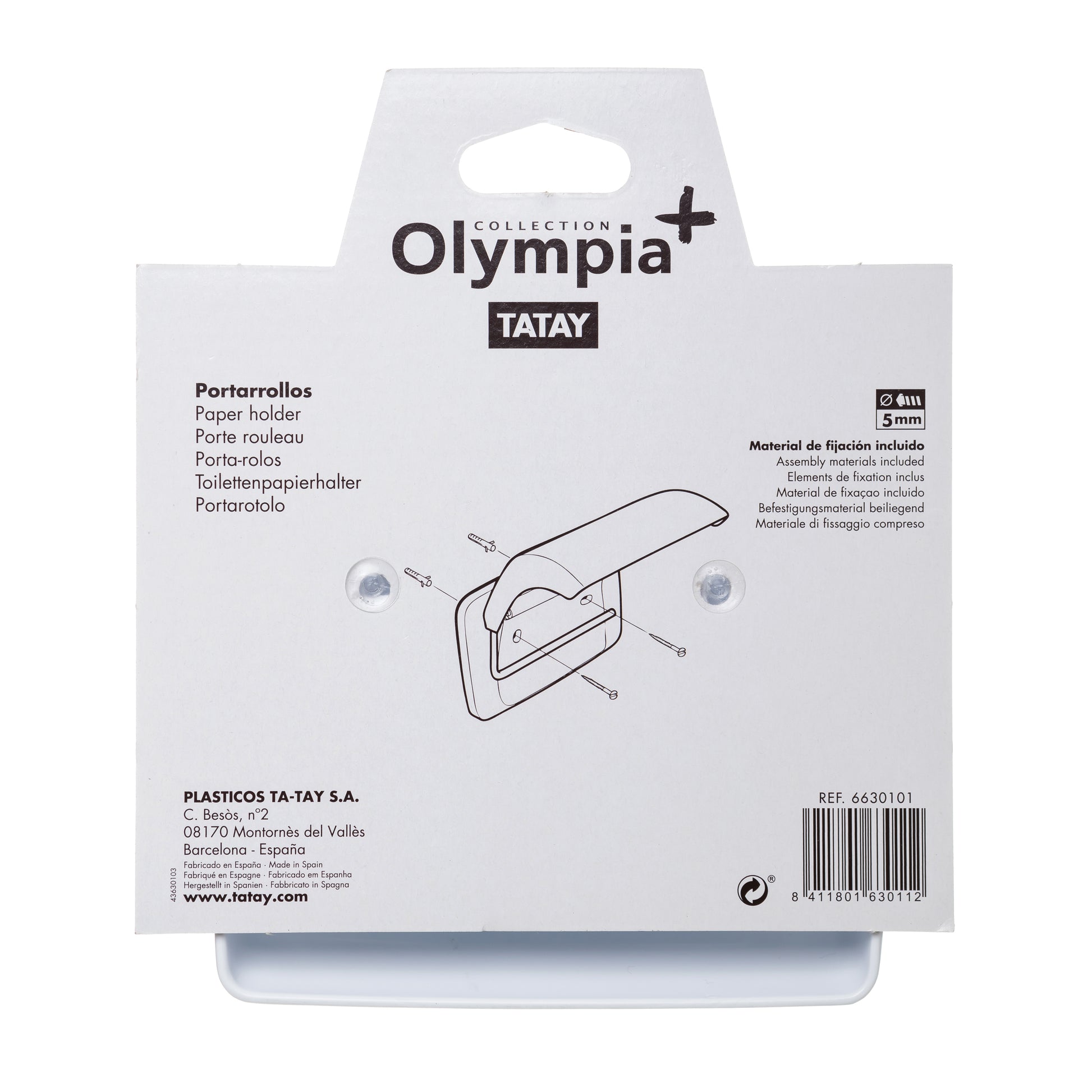 Tatay OLYMPIA Toilettenpapierhalter Tatay