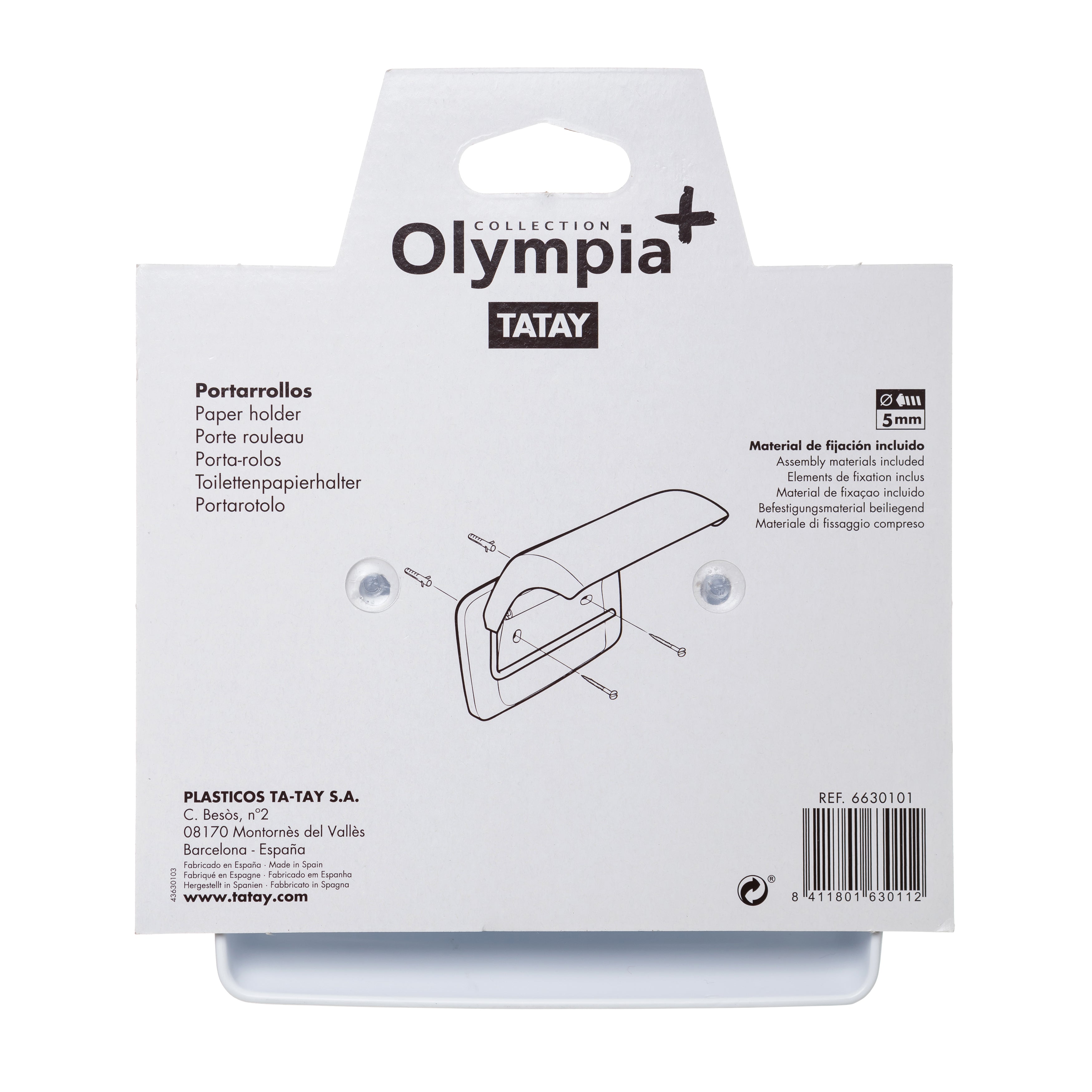 Tatay OLYMPIA Toilettenpapierhalter Tatay