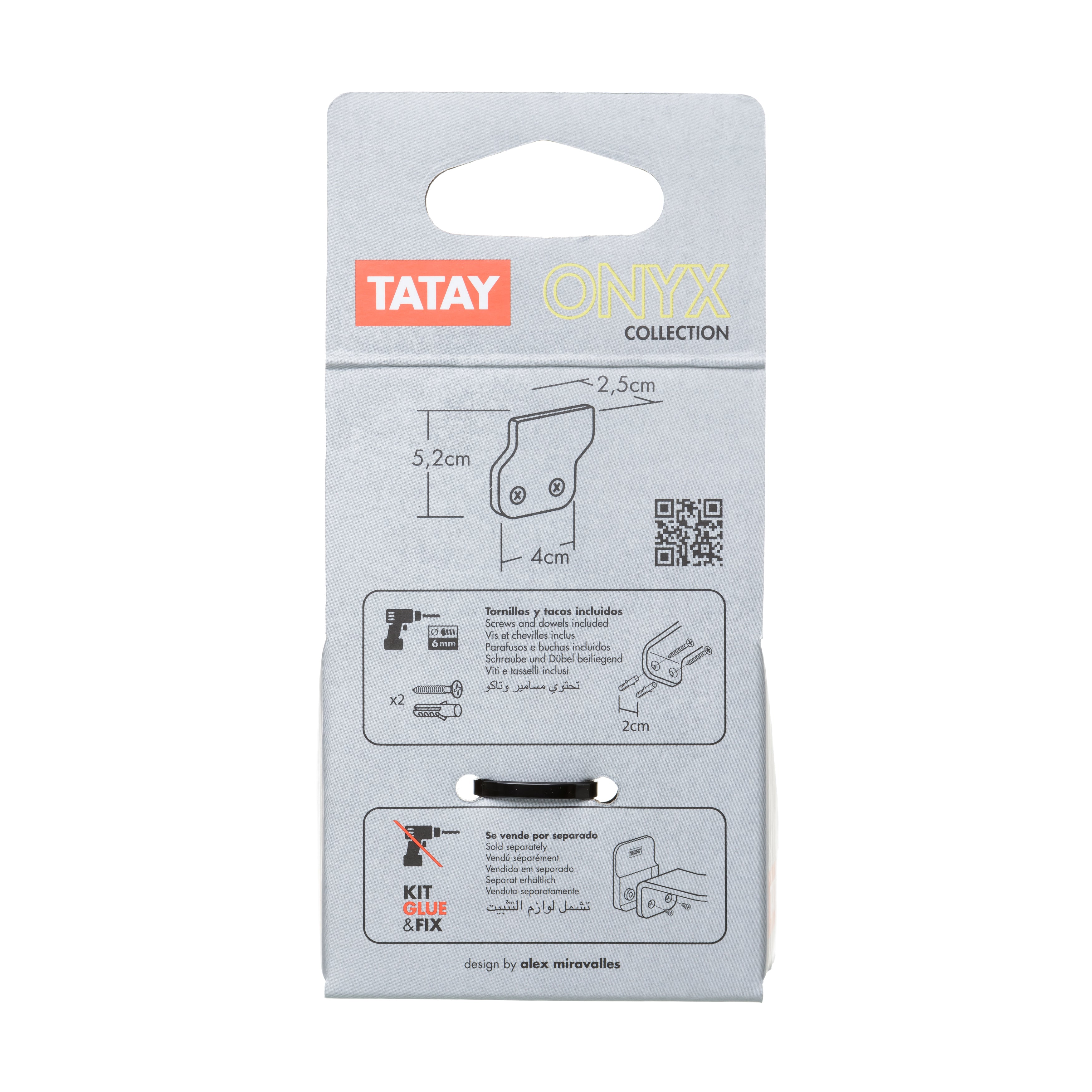 Tatay ONYX Badezimmer Haken Tatay