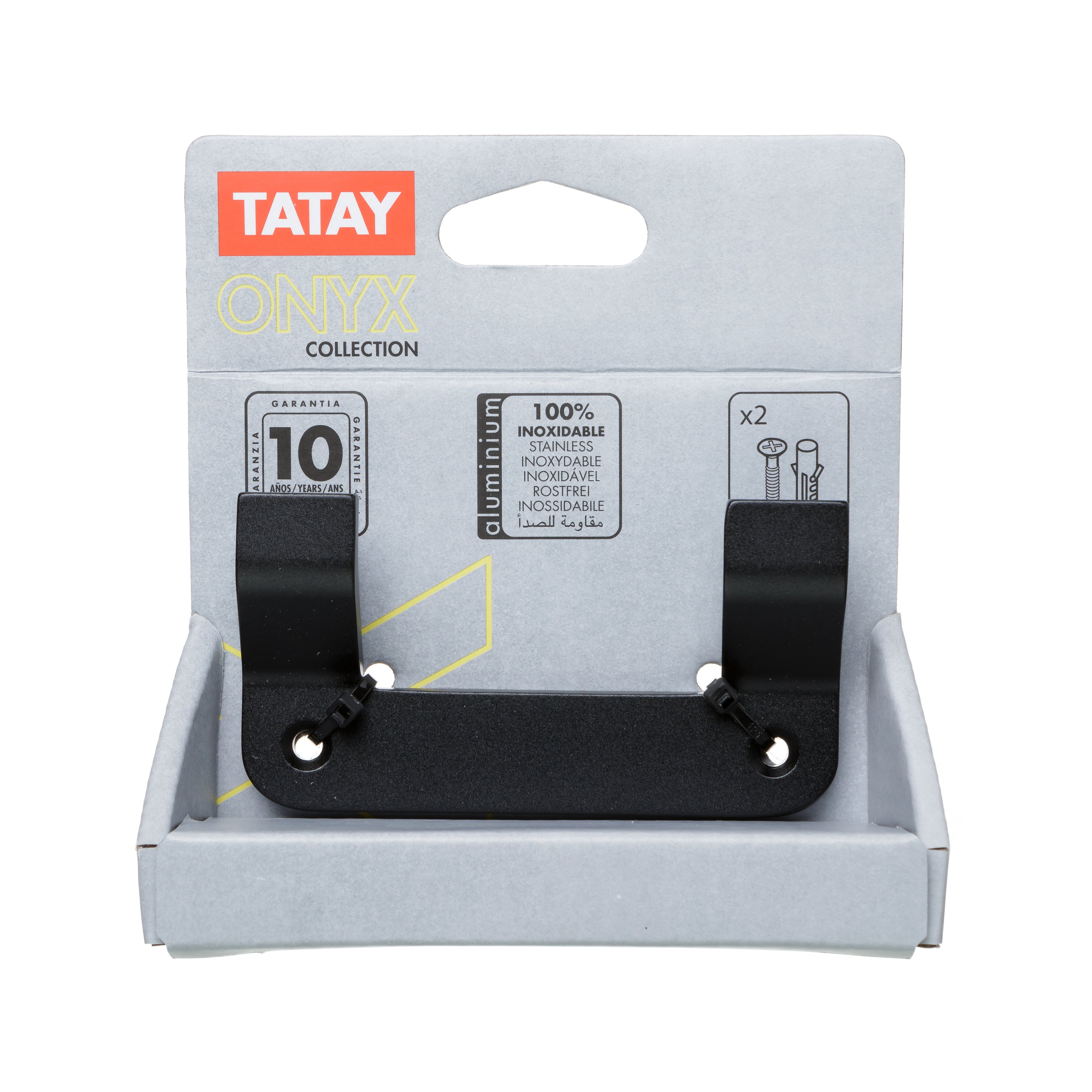 Tatay ONYX Badezimmer Haken, doppelte Ausführung Tatay