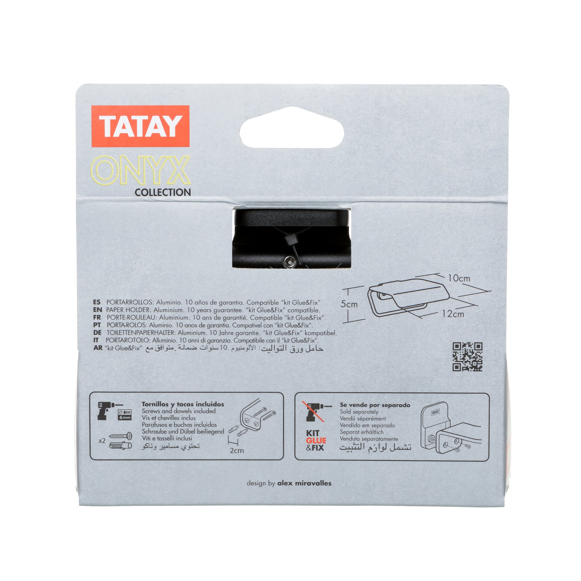 Tatay ONYX Toilettenpapierhalter Tatay