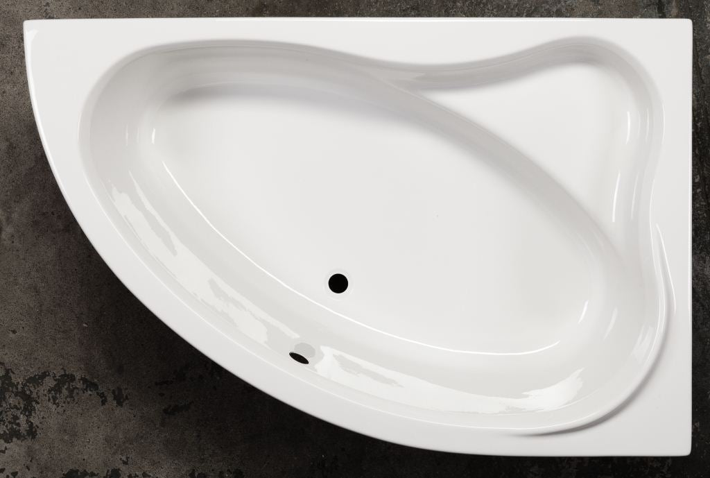 Sanotechnik RAB Eckbadewanne Sanotechnik, Füllmenge 135L, 150x98x40cm, Eckbadewanne, Rechts