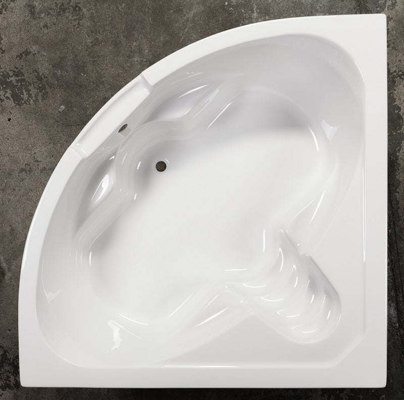 Sanotechnik RIVIERA 140 Eckbadewanne Sanotechnik, Füllmenge 200L, 140x140x47cm, Sitzfläche