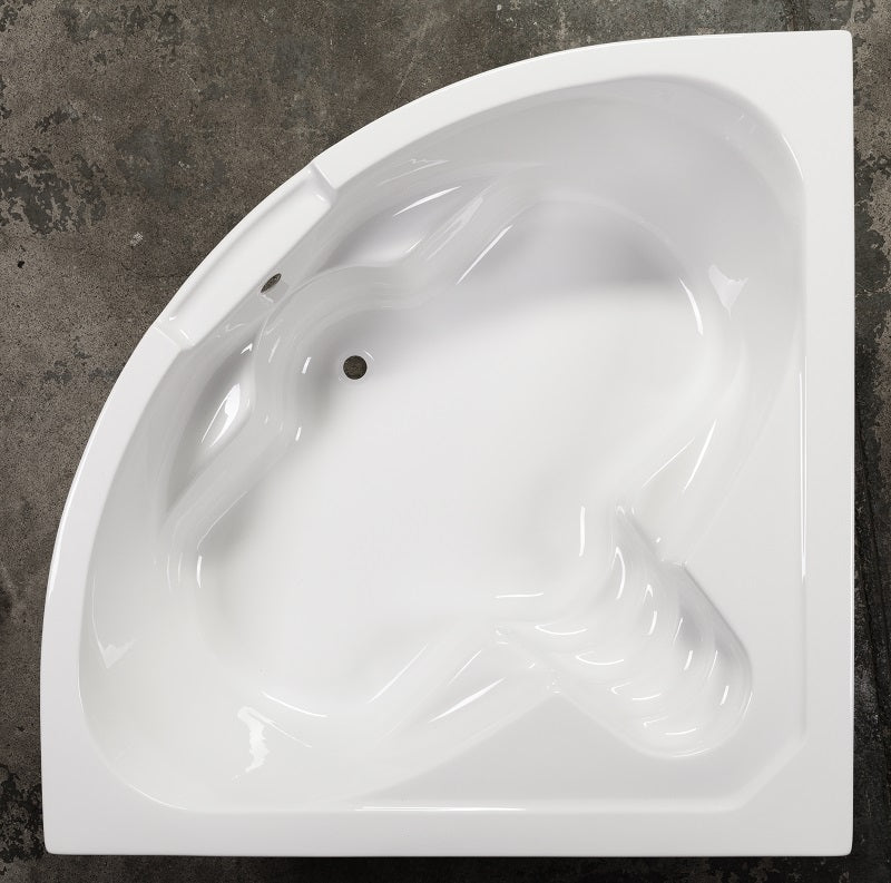 Sanotechnik RIVIERA 150 Eckbadewanne Sanotechnik, Füllmenge 220L, 150x150x47,5cm, Sitzfläche