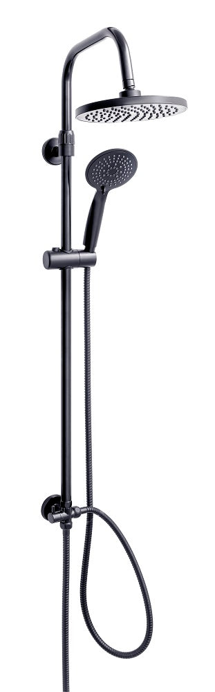 Sanotechnik Überkopfbrause Set, Mattschwarz Sanotechnik