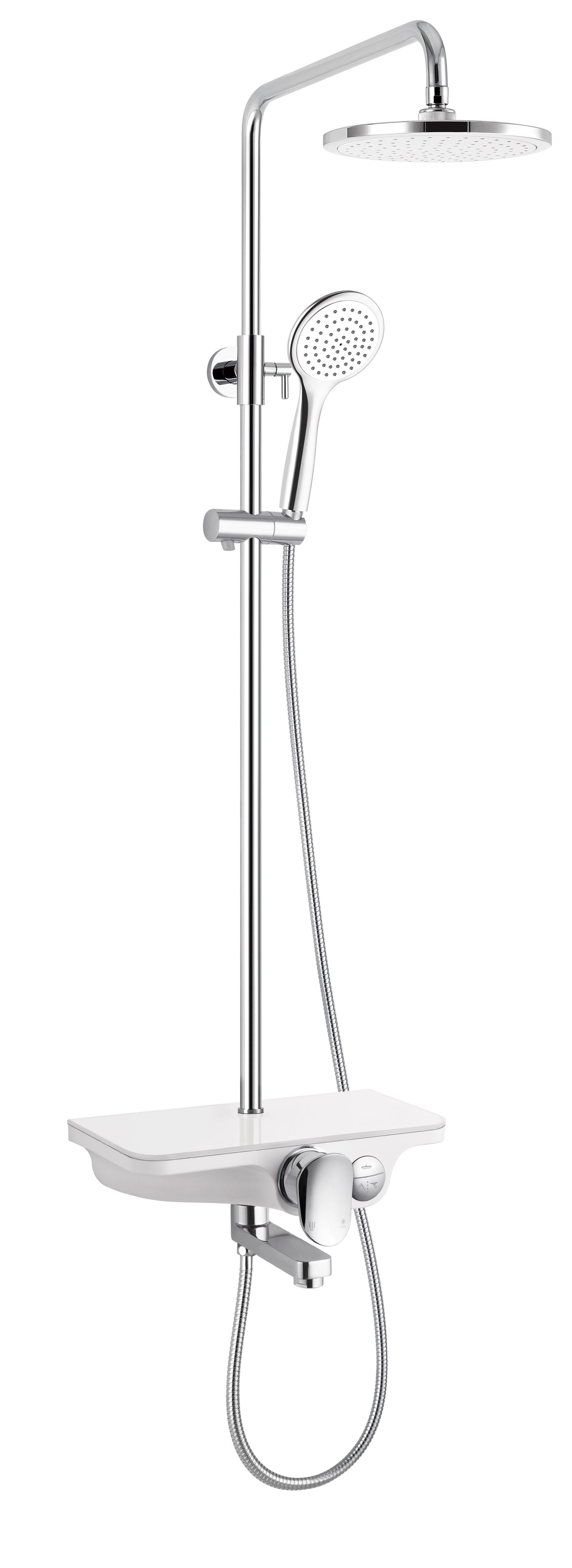 Sanotechnik Überkopfbrause-Set mit Wanneneinlauf Sanotechnik