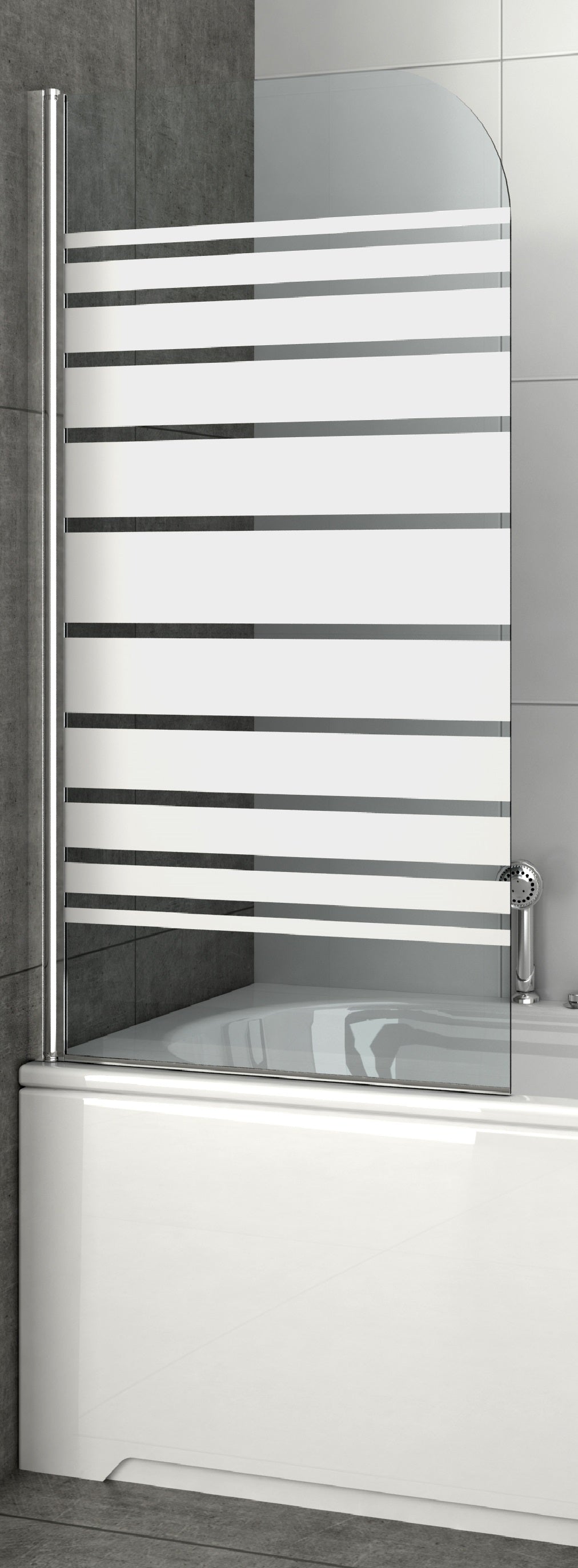 Sanotechnik Duschtrennwand mit Designelement Sanotechnik