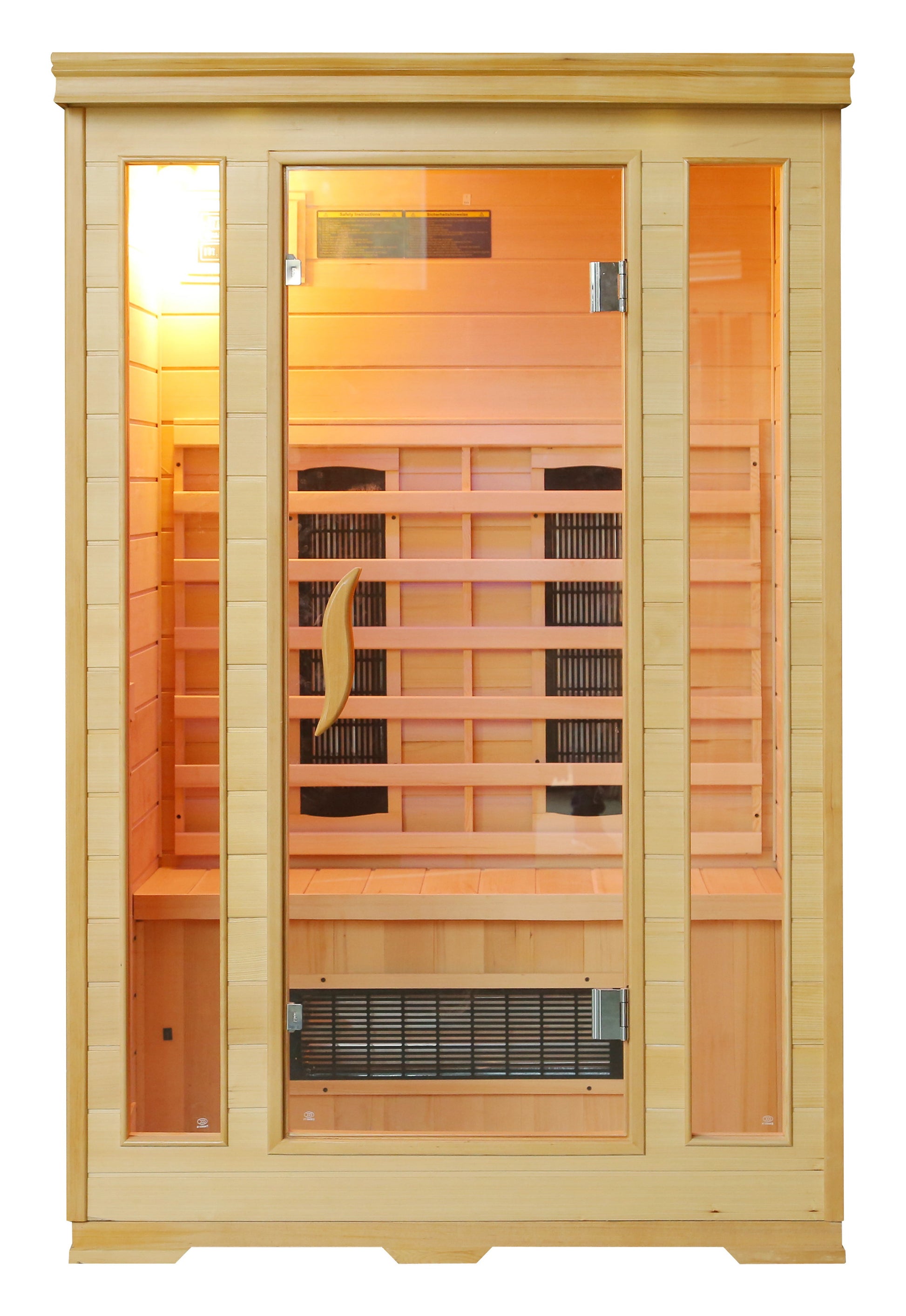 Sanotechnik Infrarotkabine CARMEN für 2 Personen mit 5 Keramikstrahler, Farblichttherapie, Audiosystem und elektronisches Bedienelement  