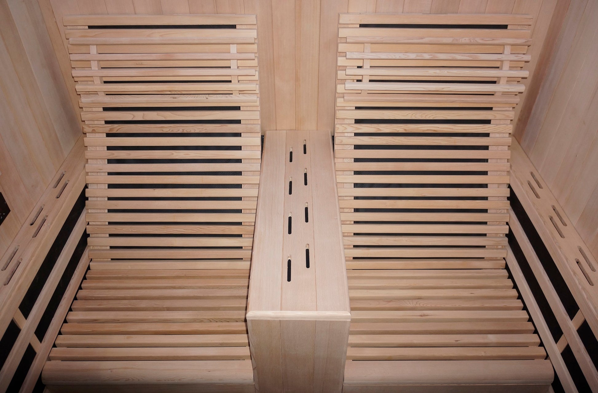 Sanotechnik Infrarotkabine CARBON 2 für 2 Personen mit 14 Carbon Heizplatten, ergonomische Relax Sitze, Audiosystem und elektronisches Bedienungselement