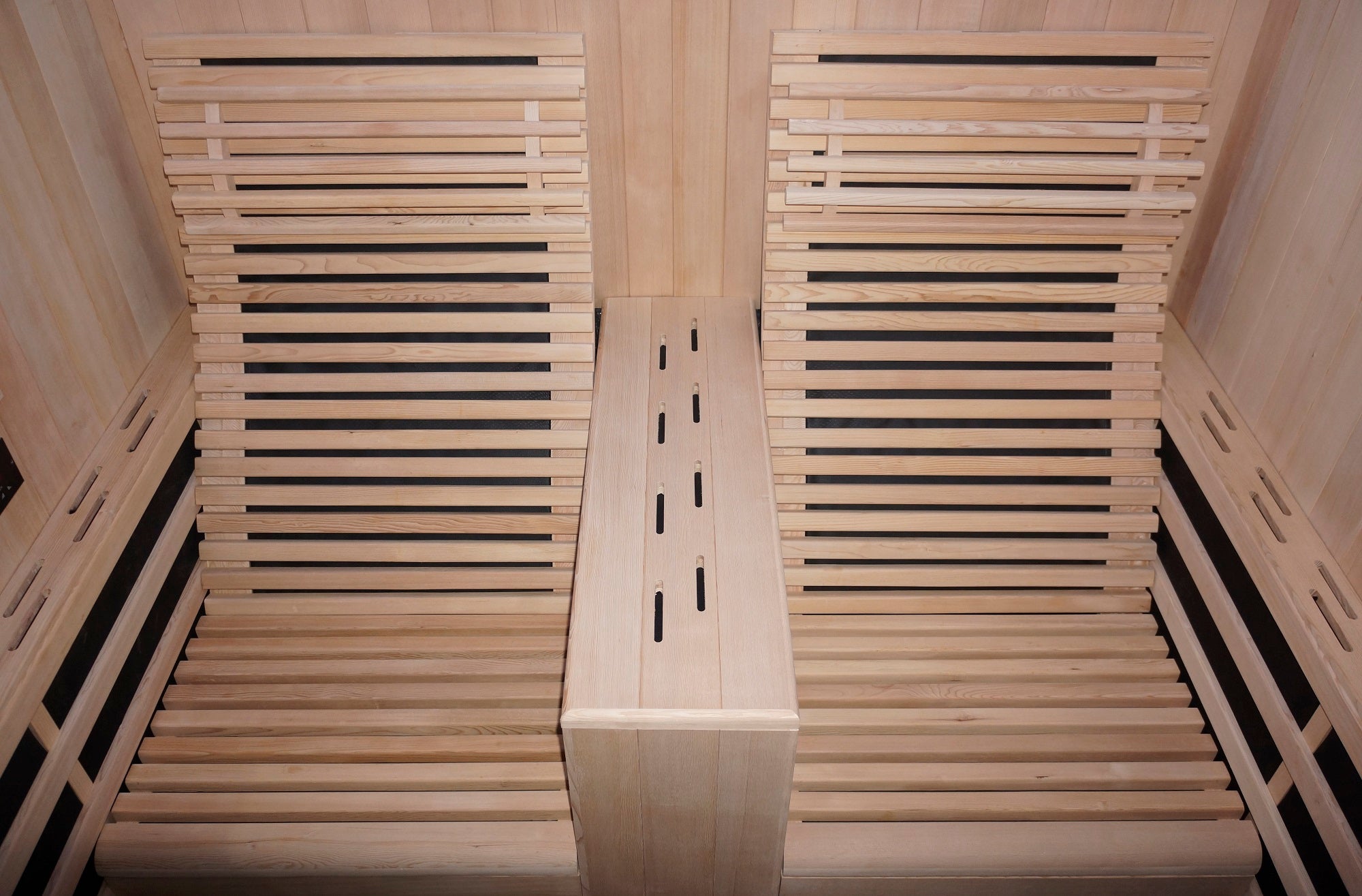 Sanotechnik Infrarotkabine CARBON 2 für 2 Personen mit 14 Carbon Heizplatten, ergonomische Relax Sitze, Audiosystem und elektronisches Bedienungselement