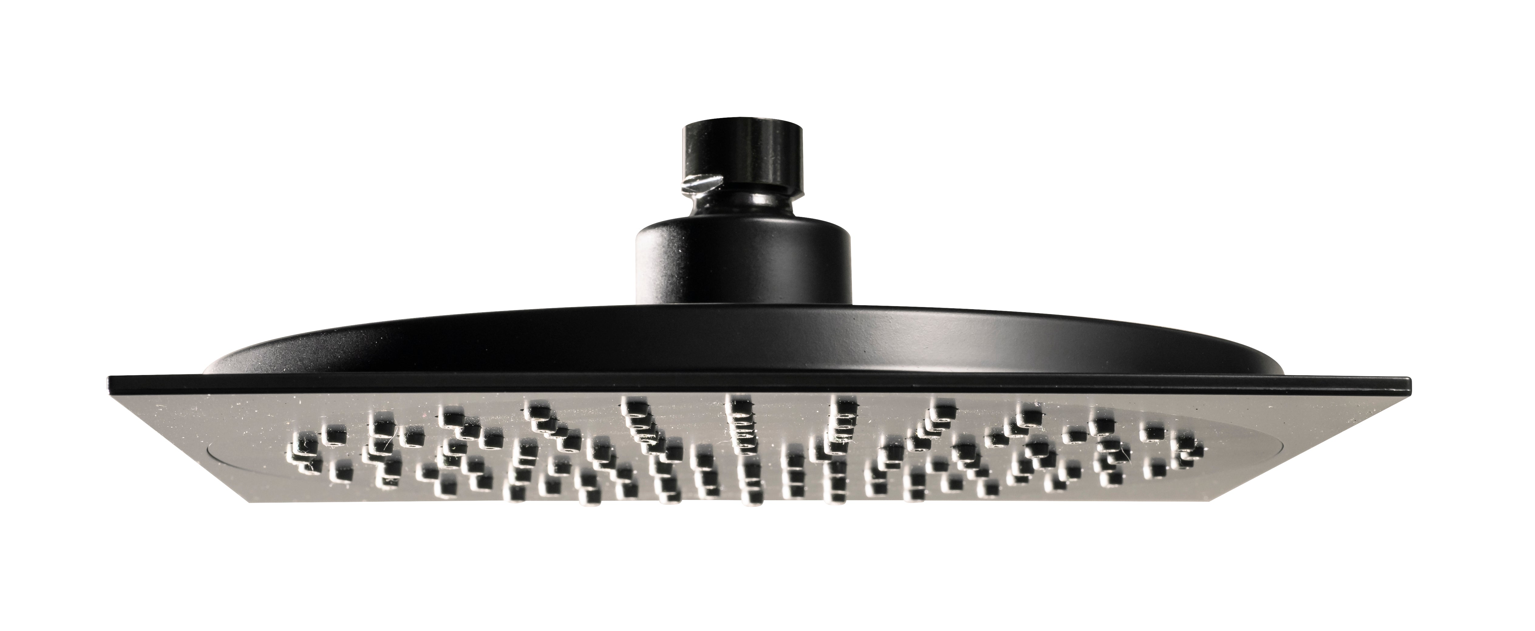 Sanotechnik Überkopfbrause in Mattschwarz Sanotechnik