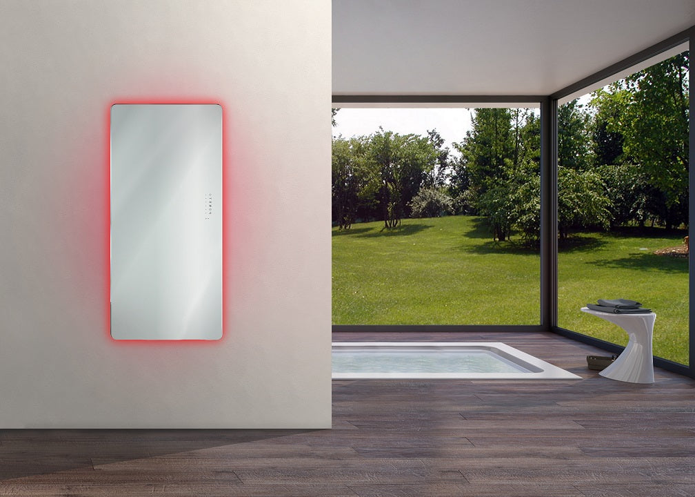 Sanotechnik E-ROM Design Heizkörper mit  Spiegel Sanotechnik