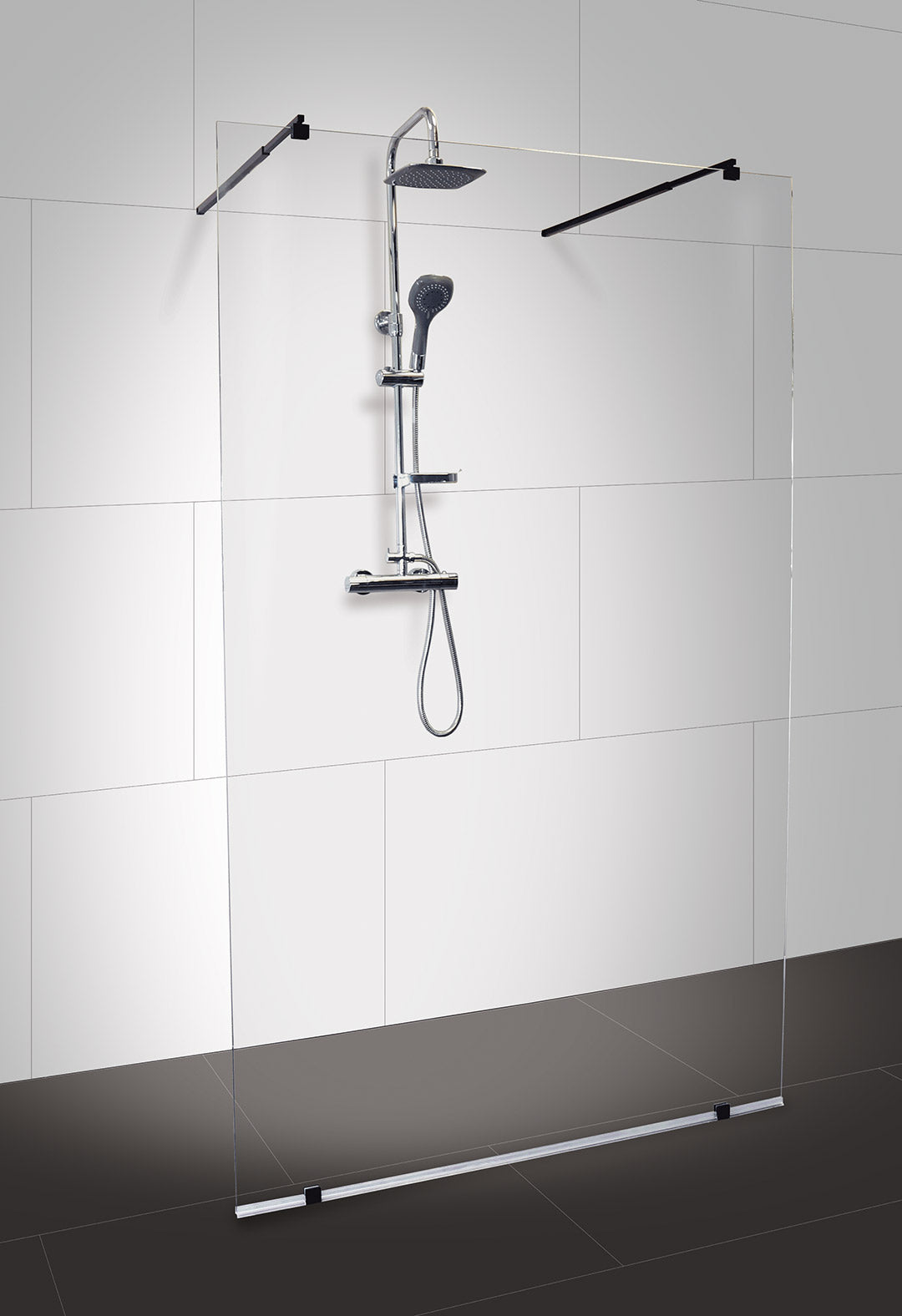 Sanoflex FREEDOM I BLACK - Duschtrennwand Sanoflex