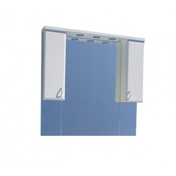 Sanotechnik SANRENO LUX 105 - Badezimmerspiegel mit Beleuchtung und Hängeschrank Sanotechnik