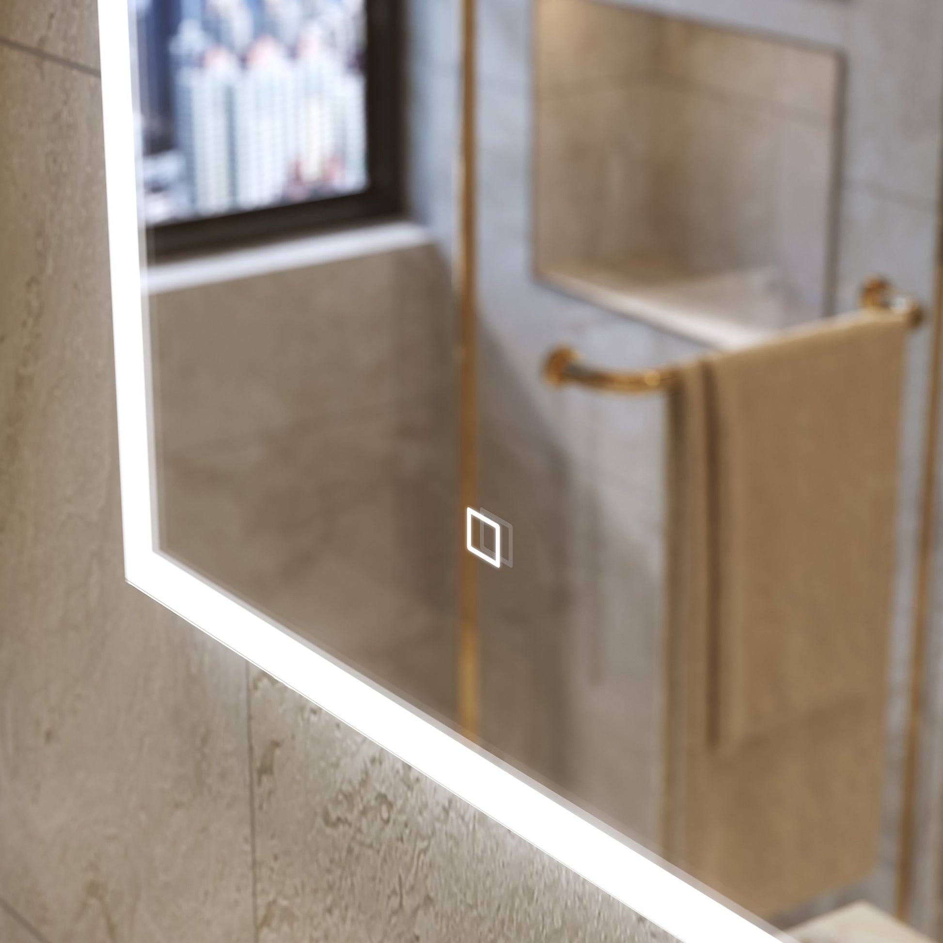 Sanotechnik Badezimmerspiegel mit indirekter LED Beleuchtung Sanotechnik