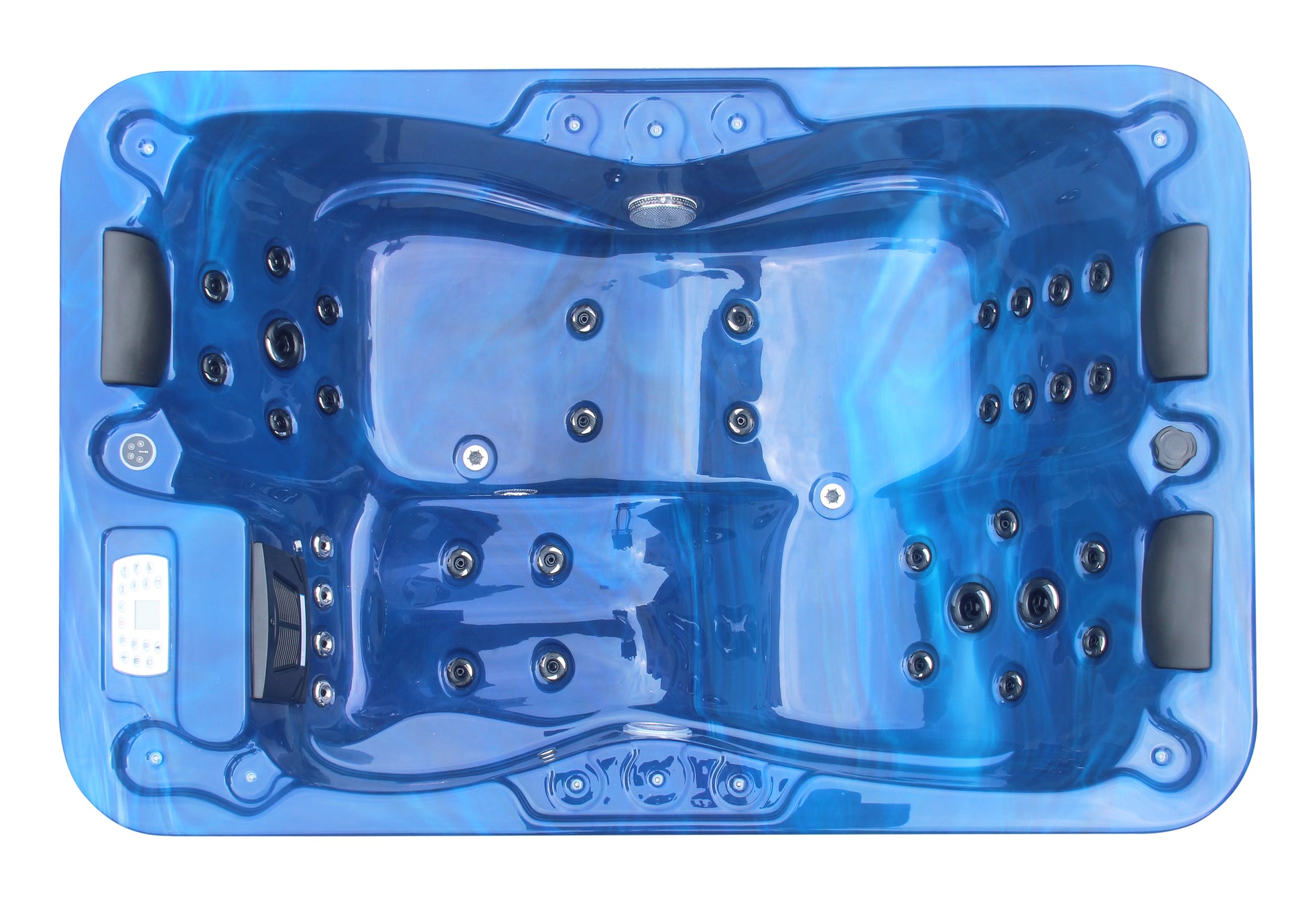 Sanotechnik Whirlpool MODENA - Blau - Ansicht von oben