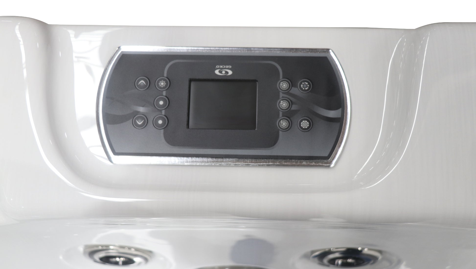 Sanotechnik Outdoor Schwimm Whirlpool MENORCA - Massagedüsen mit WiFi-Steuersystem