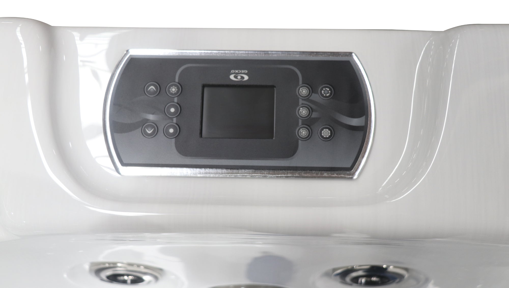 Sanotechnik Outdoor Schwimm Whirlpool MENORCA - Massagedüsen mit WiFi-Steuersystem