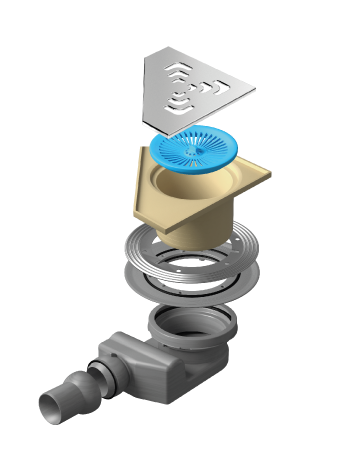 Sanotechnik Bodensiphon Angle 2 Sanotechnik